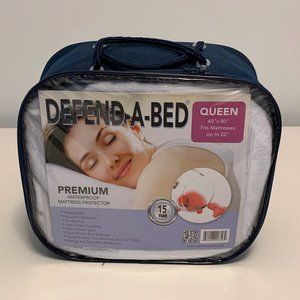 Classic Brands Defend-A-Bed Premium Waterproof Mattress Protector, Queen Size